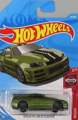 【中古】ミニカー 1/64 NISSAN SKYLINE GT-R BNR34(カーキ×ブラック) 「Hot Wheels NISSAN」 [FYC52-D7C3]
