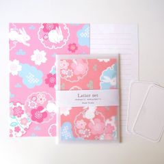 桜うさぎのレターセット