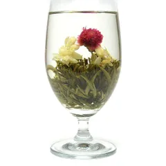 【特価セール】お花が開く幸せ工芸茶 ハッピーハート 6個入り 中国茶葉 花茶 ジャスミン茶 ジャスミンティー