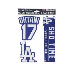 ドジャース　大谷翔平　デカール　ステッカー　シール　３種パック