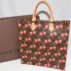 LOUIS VUITTON ルイ ヴィトン × 村上隆 モノグラム チェリー サックプラ トートバッグ M95010 PVC レディース