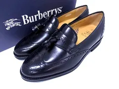 ■極美品■ Burberrys バーバリーズ レザー タッセル ローファー 表記サイズ 26(約26.0cm) 靴 ブラック系 DB2573