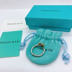 【TIFFANY&Co.】ティファニー ラブノット ヴィンテージ SV925/K18 希少な箱・袋付