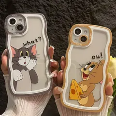 OneMiss iphone15 用ケース トムとジェリー アイフォン15 スマホケース 人気オシャレ 透明 軽量 超耐衝撃 指紋防止/滑り止め黄変防止/衝撃吸収保護ケース 0