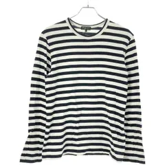 COMME des GARCONS HOMME PLUS コム デギャルソンオムプリュス ロングスリーブボーダーカットソー ホワイト×ブラック Sのサムネイル