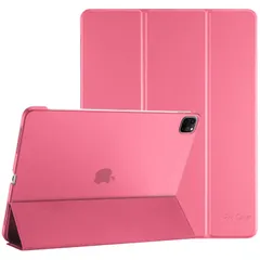 【人気商品】ProCase iPad Pro 11 ケース 第4/3/2/1世代に適用（2022 2021 2020 2018)、[Apple Pencilのペアリングと充電に対応] 三つ折り スタンド スマートカバー - メロンピンク