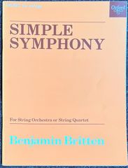 ブリテン シンプル・シンフォニー(単純な交響曲) Op.4 (弦楽四重奏)輸入楽譜 Britten Simple Symphony 洋書