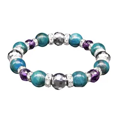 【新品】テラヘルツ アパタイト 美肌 復活 ブレス ブレスレット パワーストーン テラヘルツ アパタイト 美肌 健康 マイナスイオン BL-2733 レディース メンズ 男性 女性 男女兼用