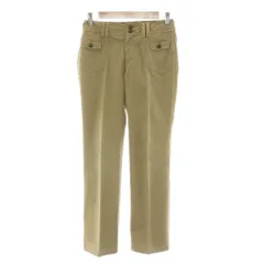 バーバリーブルーレーベル BURBERRY BLUE LABEL チノパンツ ストレート ノバチェック 38 ベージュ FQ512-201-42 /NQ ■GY14