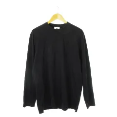 ワイスリー Y-3 ヨウジヤマモト YOHJI YAMAMOTO Tシャツ カットソー ロンT クルーネック 丸首 長袖 ロゴ プリント M 黒 ブラック /CK5 ■GY18のサムネイル