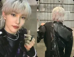 【中古】コレクションカード(男性) Stray Kids/Felix(フィリックス)/衣装黒・左手胸元・裏面背中/CD「IN生 (IN LIFE)」封入特典フォトカード