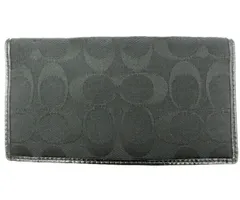 COACH コーチ シグネチャー キャンバス 二つ折り 長札入れ