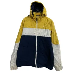 NAUTICA 中綿ジャケット M イエロー ネイビー ホワイト ノーティカ ジップアップ アウトドア アウター 古着卸 アメリカ仕入 a702-7256のサムネイル