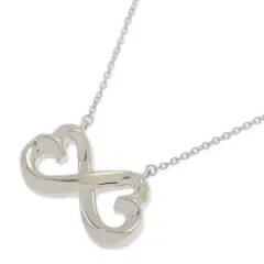 TIFFANY ＆ Co. ティファニー パロマピカソ・ダブルラビングハート ネックレス/Sv925-4.5g/シルバー/プレゼント/記念日【♀】【S】【レディース】★■547149【中古】