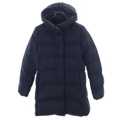 ユニクロ シームレス ダウンコート S 黒 UNIQLO ショート フード レディース