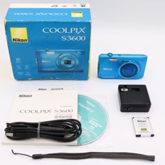 Nikon ニコン　デジタルカメラ COOLPIX S3600 8倍ズーム 2005万画素 コバルトブルー S3600BL　#250608_20141966