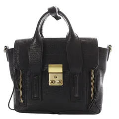 3.1 フィリップリム 3.1 phillip lim ミニ サッチェル ハンドバッグ レザー ブラック /YO5のサムネイル