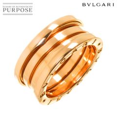 ブルガリ BVLGARI ビーゼロワン 3バンド #51 リング K18 PG ピンクゴールド 750 指輪 B-zero1 Ring 90281758