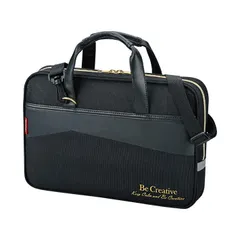 書道セット（お習字セット）　呉竹-くれたけ-　ショルダーベルト付き　ブラック×ゴールド　小学生用・男の子・女の子　GC220-11