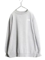 【お得なクーポン配布中!】 ノースフェイス クルーネック スウェット レディース XXL / The North Face 裏起毛 アウトドア ワンポイント トレーナー 大きいサイズ 灰