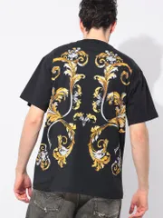 ヴェルサーチェ ジーンズ クチュール VERSACE JEANS COUTURE 胸ポケット クルーネック 半袖 Tシャツ VC78GAH6RB ブラックのサムネイル