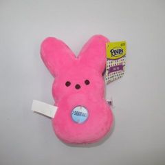 Peeps Easter Bunny Marshmallow Figure Doll Plush Pet Toy Pink
