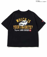 新品　BREEZE（ブリーズ）TOMICA×BREEZE ナンバリングTシャツ(キッズサイズ)　120㎝　ブラック　黒　Tシャツ　半袖　トミカ　車柄