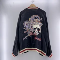 Back Street Crawler リバーシブルスカジャン 髑髏 龍 刺繍 お買い得プライス BACK STREET CRAWLER/タトゥートライバル