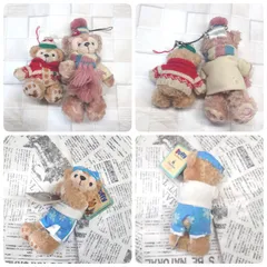 【値下げ】ダッフィーシェリーメイ　ぬいぐるみバッジ アウラニ クリスマス