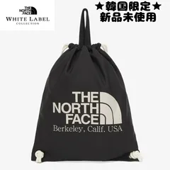 【韓国限定★日本未発売★タグ付新品】THE NORTH FACE ノースフェイス BIG LOGO STRING BAG 2Wayトート 黒●最安値