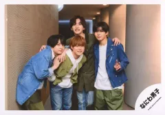 【中古】生写真(ジャニーズ) なにわ男子/西畑大吾・道枝駿佑・長尾謙杜・大橋和也/横型・膝上/アルバム「POPMALL」MV＆ジャケ写オフショット/公式生写真