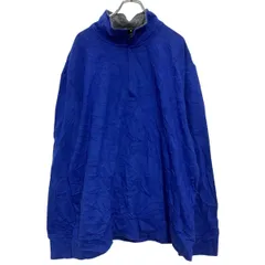 NAUTICA ハーフジップアップ スウェット トレーナー 2XL ブルー ノーティカ ビッグサイズ 古着卸 アメリカ仕入 a702-7131