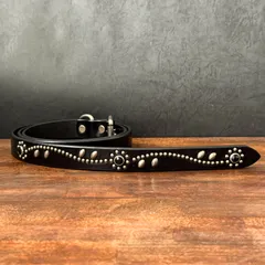 『オーダーページ』スタッズナローベルトフラワーオンリービンテージ23mm