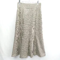 ◇ Θ PROPORTION BODY DRESSING 千鳥柄 ロング丈 マーメイド スカート サイズＰＭ ベージュ ブラック レディース E  【1502060021074】