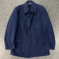 イタリア製 Vintage FRAIZZOLI ヴィンテージ フライツォーリ カバーオールジャケット ワークジャケット ブルゾン ネイビー 紺 メンズ 46