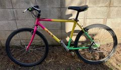 アラヤ ARAYA 自転車 クロモリ マディフォックス MUDDY FOX マウンテンバイ MTB　バイク オフロード サイクル じてんしゃ シマノ 変則 ビンテージ　アウトドア アルミ ジャイアント フレーム サスペンション  FUJI　サーリー