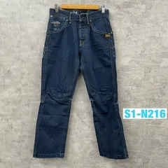 G-STAR RAW 3301 ジースターロウ デニムジーンズパンツ インディゴブルー ボタンフライ 28×32 実寸W29in USA 海外輸入 古着 S1-N216