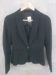 ◇ THE SUIT COMPANY she ザ スーツ カンパニー シルク混 長袖 ジャケット 36 ブラック * 1002800174744