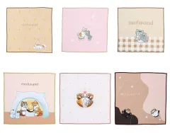 【中古】タオル・手ぬぐい 全6種セット ファブリックコレクション 「一番くじ mofusand ～にゃんこたちのぽかぽか日和～」 F賞
