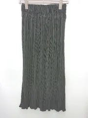 ◇ ⊂ classicalelf クラシカルエルフ スリット ロング プリーツ スカート サイズM-L ブラック レディース P  【1409090009624】