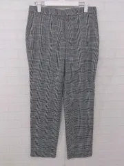 ◇ ZARA ザラ グレンチェック テーパード パンツ サイズEUR 36 USA 4 MEX 26 グレー ブラック系 レディース P  【1308040005450】