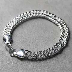 メキシカン 喜平チェーン ブレスレット シルバー S925刻印 ヴィンテージ ラグジュアリー ジュエリー メンズ レディース 太め チェーンアクセ  ストリート モード クリスマス デート プレゼント お揃い お守り アメカジ 喜平ブレス ライダー