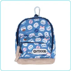 サンスター文具 ちいかわ ペンケース BACKPACK ボトムスウェード OUTDOOR 28 A柄 S1428349 ブルー アウトドア バックパック ミニリュック ペンケース ポーチ 小物入れ  ミニチュア ミニサイズ ハチワレ モモンガ コラボ