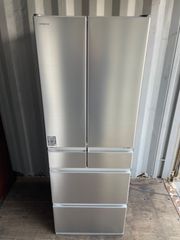 美中古品☆日立ノンフロン冷凍冷蔵庫 2023年製 6ドア冷凍冷蔵庫 540L R-H54T(S) 幅650mm 奥行701mm高さ1833m HITACHI