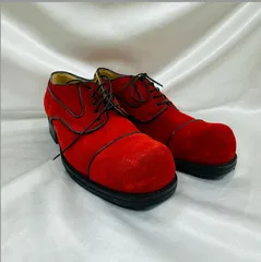 MOMA レースアップ 9ホール 本革 レッドインナー ブーツ 23.5cm MOMA レースアップ 9ホール 本革 レッドインナー ブーツ 23.5cm