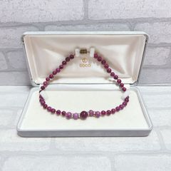 ネックレス　gold　ゴールド　パープルストーン　紫石　ラウンド　アンティーク　ヴィンテージ　EL-0908