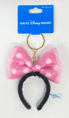東京ディズニーリゾート カチューシャキーチェーン ミニーの日 ピンクシースルーリボン 2025