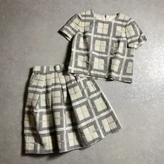 ★GRACE CLASS/上下2点セット◎ セットアップ ジャガードチェック トップス スカート /グレースコンチネンタル グレースクラス