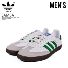 adidas (アディダス) SAMBA OG (サンバ オリジナル) メンズ ローカット スニーカー サッカー フットウェア タウンユース デイリーユース 普段使い アウトドア FTWWHT/GREEN/SUPCOL (ホワイト/グリーン) IG1024