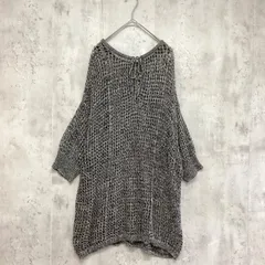 LOWRYS FARM ローリーズファーム　2way5分袖メッシュニット　黒×白　レディース　Fサイズ